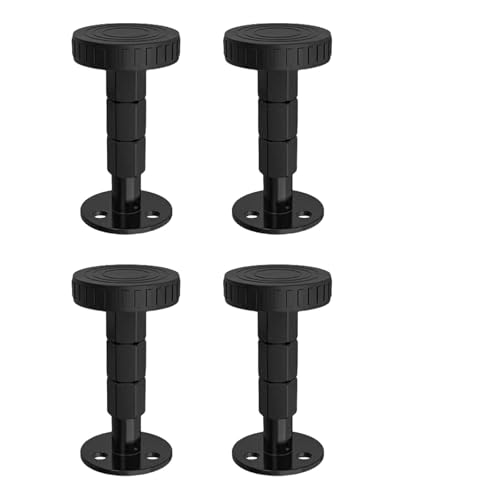 UNTERING 4 x Metall-Betterhöhungen, Anti-Vibrationen, Höhenverstellung, Möbelbeine mit rutschfester Unterseite, für Matratzenerhöhungen, mehrere Höhen, Möbelstabilisatoren UNTERING 4 x Metall-Betterhöhungen, Anti-Vibrationen, Höhenverstellung, Möbelbeine mit rutschfester Unterseite, für Matratzenerhöhungen, mehrere Höhen, Möbelstabilisatoren von UNTERING