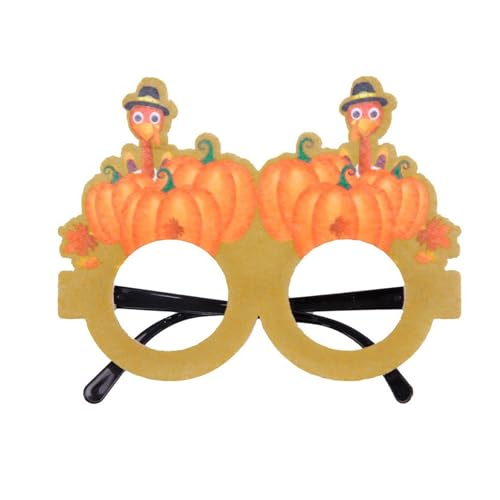 UNTERING Thanksgiving Brille Türkei Festival Dekorativer Rahmen für Kinder Outdoor Indoor Feier Dekoration Thanksgiving Dekorativer Rahmen Türkei von UNTERING