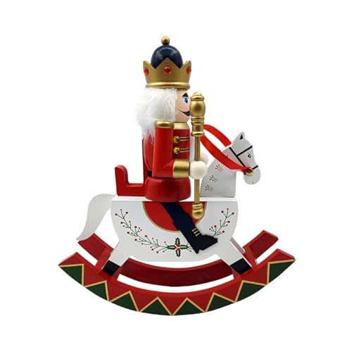 UNTERING Traditionelle Weihnachtsfiguren aus Holz, Nussknacker, Soldaten-Skulptur, traditionelle Festdekoration, Nussknacker, Ornament von UNTERING
