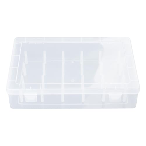 UNTERING Transparente Garnspulen-Box, 42 Spulen-Organizer, Spulen-Aufbewahrungskoffer für kleine, große Näharbeiten, Bastelbedarf von UNTERING