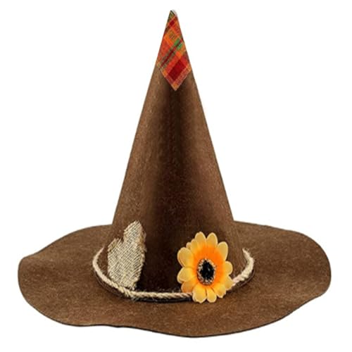 UNTERING Vogelscheuche Hut Vogelscheuche Hut Hexe Erwachsenenkostüm Zauberer Zauberer Halloween Hexenhüte Dekorationen von UNTERING