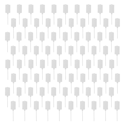 Zarte Etiketten zum Aufhängen von Tickets zum Verpacken, Versiegeln von Pflanzen, Kindergartenmarkern und Aufbewahrung, bunte Marker, Tickets, Reißverschlüsse, Krawatten, 80 Stück von UNTERING