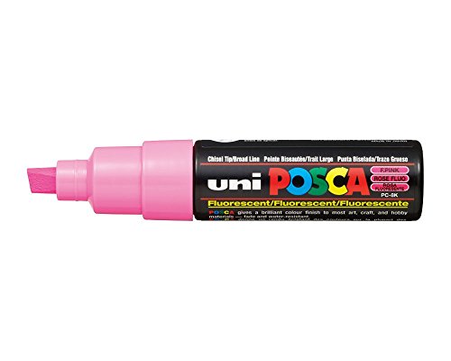 Uni Posca Marker PC-8K - Glasstift Fluoreszierend Pink von POSCA