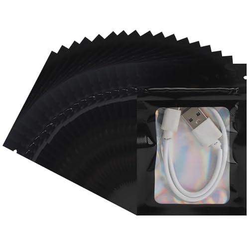 200 Stück Mylar Beutel 10x7cm, mylar bags, Geruchssichere Beutel, baggys tüten, Wasser- Und Staubdichte Folienbeutel, Baggies, Schwarz Zip Beutel Geschenk für Snacks, Schmuck Verwendet Werden 200 Stück Mylar Beutel 10x7cm, mylar bags, Geruchssichere Beutel, baggys tüten, Wasser- Und Staubdichte Folienbeutel, Baggies, Schwarz Zip Beutel Geschenk für Snacks, Schmuck Verwendet Werden von UOCAI