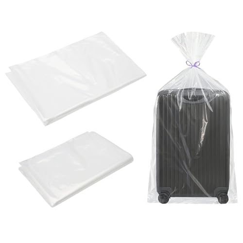 4 Stück Extra große durchsichtige Aufbewahrungsbeutel,wiederverwendbare durchsichtige Jumbo Geschenkbeutel,Plastiktüten,Umzugstaschen für Staubdicht für Tröster,Kleidung,Bettwäsche（100*120+100*150cm） von UOCAI