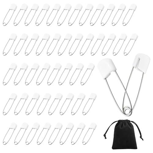 50 Stück Baby Sicherheitsnadeln Klein mit Kordelzugtaschen, Windelnadeln, 40mm Windel Stifte Baby Kleinkind, Sicherheit Pins Rostbeständig, Windelstifte für Kunsthandwerk Nähen Kleidung Kunst 50 Stück Baby Sicherheitsnadeln Klein mit Kordelzugtaschen, Windelnadeln, 40mm Windel Stifte Baby Kleinkind, Sicherheit Pins Rostbeständig, Windelstifte für Kunsthandwerk Nähen Kleidung Kunst von UOCAI