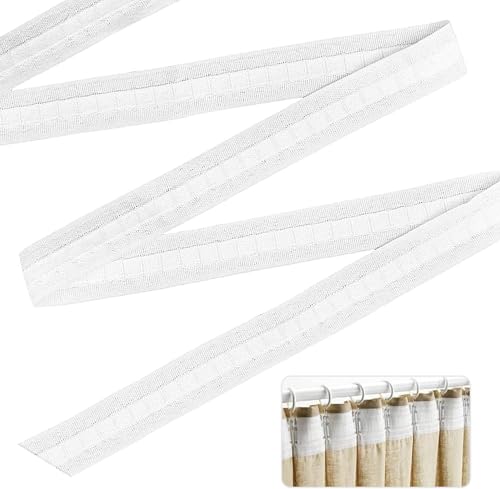Gardinenband Kräuselband 30 m Vorhang Reihband Quetsch Vorhang Faltenband Gardinenband Universalband Vorhang Überschrift Band Gardinen Faltenband für Fenstervorhang, Türvorhang und Duschvorhang Weiß Gardinenband Kräuselband 30 m Vorhang Reihband Quetsch Vorhang Faltenband Gardinenband Universalband Vorhang Überschrift Band Gardinen Faltenband für Fenstervorhang, Türvorhang und Duschvorhang Weiß von UOCAI