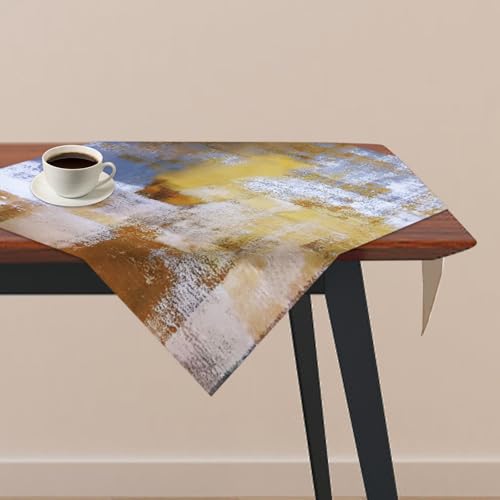 Tischdecke, 73*73cm Tischläufer Braun, Kurz Leinen Tisch Deko, Moderne Kunst Gemälde Tischdecken, Aesthetic Tischdecke, Dekoration Tischläufer für Herbst Party Hochzeiten Feiertage Geburtstag Tischdecke, 73*73cm Tischläufer Braun, Kurz Leinen Tisch Deko, Moderne Kunst Gemälde Tischdecken, Aesthetic Tischdecke, Dekoration Tischläufer für Herbst Party Hochzeiten Feiertage Geburtstag von UOCAI
