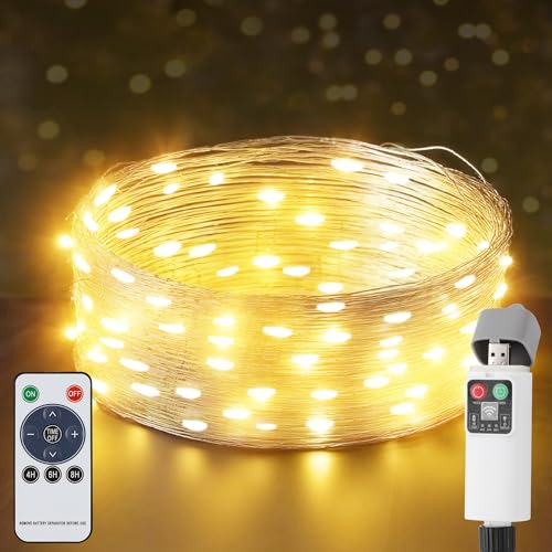 UODIR Lichterkette Batterie, 5M 50LED USB Aufladbare Lichterkette Außen Batterie Timer mit Fernbedienung, 8 Modi IP65 Wasserdicht Lichterkette Outdoor für Balkon Weihnachten Garten Camping UODIR Lichterkette Batterie, 5M 50LED USB Aufladbare Lichterkette Außen Batterie Timer mit Fernbedienung, 8 Modi IP65 Wasserdicht Lichterkette Outdoor für Balkon Weihnachten Garten Camping von UODIR