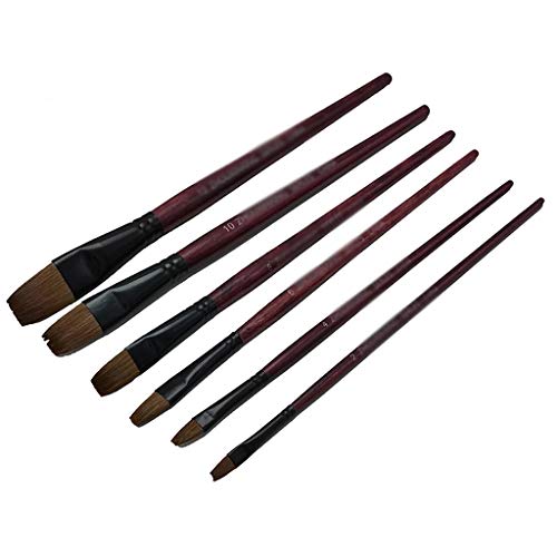 UOHLCX HBJWOV Ölfarbenpinsel, Künstlerhaar, Wasserfarbe, Pinsel, Acrylfarben, Set, Zeichnen, Kunstbedarf, Werkzeuge, 6 Stück UOHLCX HBJWOV Ölfarbenpinsel, Künstlerhaar, Wasserfarbe, Pinsel, Acrylfarben, Set, Zeichnen, Kunstbedarf, Werkzeuge, 6 Stück von UOHLCX