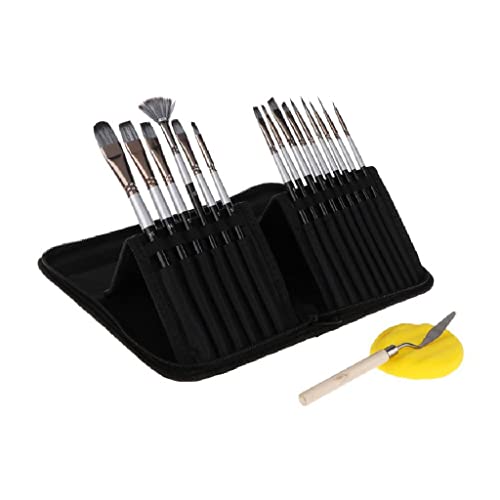 UOHLCX HBJWOV Pinsel-Set, Nylon-Haare, Künstler-Schwamm mit Aufbewahrungsbox, Aquarell-, Acryl-Palette, Ölgemälde, Kunstbedarf, 15 Stück UOHLCX HBJWOV Pinsel-Set, Nylon-Haare, Künstler-Schwamm mit Aufbewahrungsbox, Aquarell-, Acryl-Palette, Ölgemälde, Kunstbedarf, 15 Stück von UOHLCX