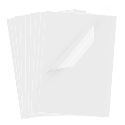 UOKHO 30 Blatt Transparenz-Filmpapier, 21,6 x 27,9 cm, transparente Folie für Tintenstrahldrucker, 100% Transparenzdruck, transparente Folienblätter für Overhead-Projektor, Siebdruck von UOKHO
