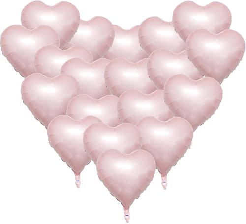 Baby Rosa Herzballon, 18 Stück Baby Rosa Herz Folienballons Helium für Valentinstag Party Dekoration Herzform Ballons für Valentinstag Geburtstag Verlobung Braut Abschlussfeier Babyparty Baby Rosa Herzballon, 18 Stück Baby Rosa Herz Folienballons Helium für Valentinstag Party Dekoration Herzform Ballons für Valentinstag Geburtstag Verlobung Braut Abschlussfeier Babyparty von UOMYLEIR