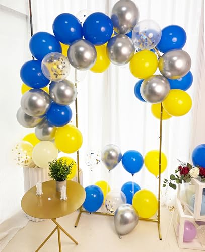 Blau-gelbe Luftballons, 60 Stück, Konfetti-Luftballons, blau, gelb, 30,5 cm, Latex-Ballon für Kinder, Babyparty, Abschluss, Karneval, Zirkus, Thema, Geburtstag, Ballons, Party-Dekorationen Blau-gelbe Luftballons, 60 Stück, Konfetti-Luftballons, blau, gelb, 30,5 cm, Latex-Ballon für Kinder, Babyparty, Abschluss, Karneval, Zirkus, Thema, Geburtstag, Ballons, Party-Dekorationen von UOMYLEIR