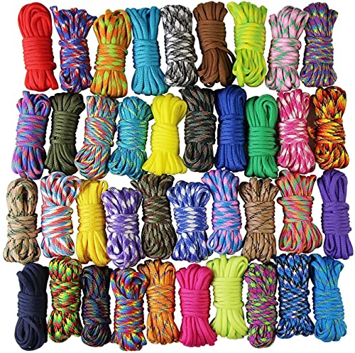 10er x 10ft Paracord Set Seile Schnüre DIY Handgemachte Webart für Armband Schlüsselanhänger Anhänger (Wähle Farbe) von UOOOM