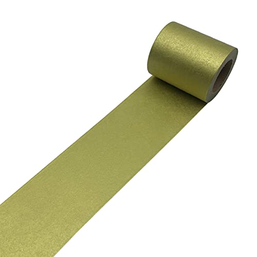 UOOOM 10m x 5cm Gold Washi Tape dekorative Klebeband Wanddekoration Masking Tape Scrapbooking Geschenk Deko DIY Handwerk (10m x 5cm) von UOOOM