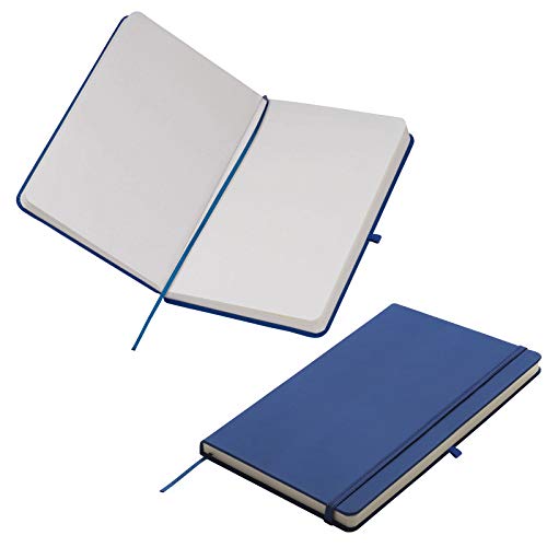 Notizbuch / DIN A5 / 160 S. / blanko / samtweiches PU Hardcover / Farbe: blau von GREAT BRITISH TRADING LIMITED