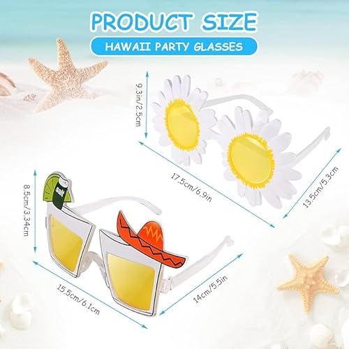 UOPJDD 2 Stücke Kokosnussbaumgläser, Sonnenbrille Der Strandparty, Foto -Requisiten, Partykostümzubehör. von UOPJDD