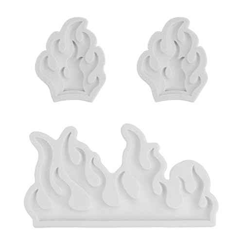 UOPJDD 3 Stücke Flamme Silikonform, Kreative Gummisform, DIY Dessert -Kuchen -Schokoladen -Requisiten, Wiederverwendbares, Küchenbackzubehör. UOPJDD 3 Stücke Flamme Silikonform, Kreative Gummisform, DIY Dessert -Kuchen -Schokoladen -Requisiten, Wiederverwendbares, Küchenbackzubehör. von UOPJDD