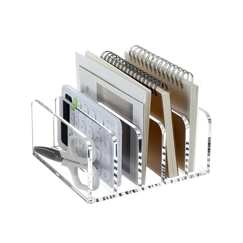 Briefablage Acryl Organizer, Schreibtisch Briefhalter 5 Fächer Transparent Briefständer Ablagefächer für Brief Bücher Dokumentenhalter Organizer Aufbewahrung Briefablage Acryl Organizer, Schreibtisch Briefhalter 5 Fächer Transparent Briefständer Ablagefächer für Brief Bücher Dokumentenhalter Organizer Aufbewahrung von UOSIWYA