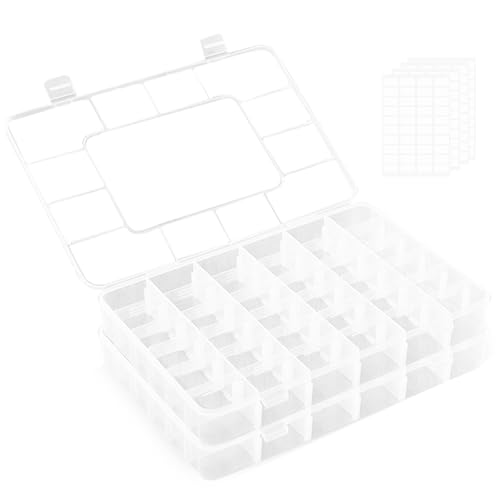 UOSIWYA 2 Stück Sortierboxen für Kleinteile, Aufbewahrungsbox 36 Fächer Plastik Sortierbox mit Deckel Kleinteile Organizer für Perlen Schrauben Kunsthandwerk Angelzubehör Saatgut UOSIWYA 2 Stück Sortierboxen für Kleinteile, Aufbewahrungsbox 36 Fächer Plastik Sortierbox mit Deckel Kleinteile Organizer für Perlen Schrauben Kunsthandwerk Angelzubehör Saatgut von UOSIWYA