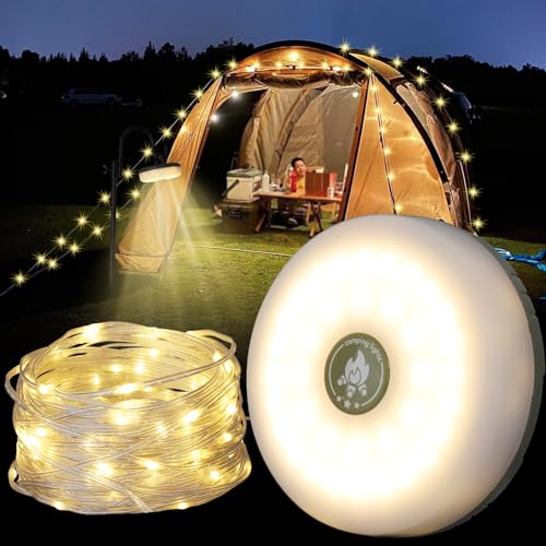 UOUNE Camping Lichterkette-10m Alpenwolken Lichterkette für Camping und Wandern, 2-in-1 mit 5 Beleuchtungsmodi, wasserdicht und langlebig, USB-Ladung - Perfekt für Garten und Outdoor-Abenteue UOUNE Camping Lichterkette-10m Alpenwolken Lichterkette für Camping und Wandern, 2-in-1 mit 5 Beleuchtungsmodi, wasserdicht und langlebig, USB-Ladung - Perfekt für Garten und Outdoor-Abenteue von UOUNE