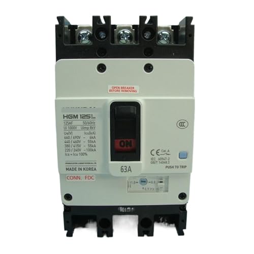 UOUOBEAR Marine Circuit Breakers HGM125L 3P 63A Inserted for Marine Electrical Applications von UOUOBEAR