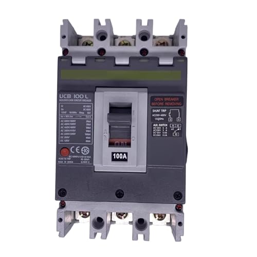 UOUOBEAR Marine Circuit Breakers UCB100L 3P4T 100A+AUX+SHT shunted Excitation for Marine Electrical Applications von UOUOBEAR