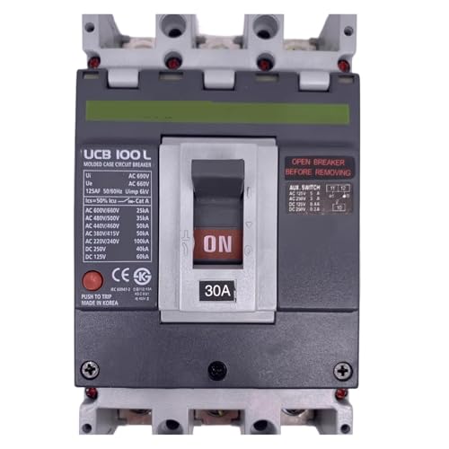 UOUOBEAR Marine Circuit Breakers UCB100L 3P4T 30A+AUX Auxiliary Switch for Marine Electrical Applications UOUOBEAR Marine Circuit Breakers UCB100L 3P4T 30A+AUX Auxiliary Switch for Marine Electrical Applications von UOUOBEAR