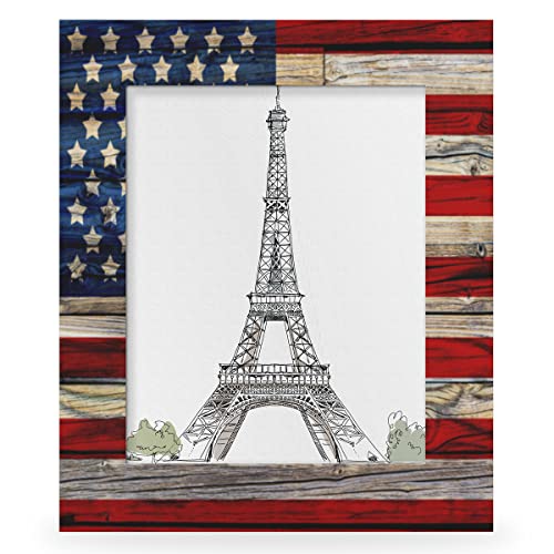 UOYO Patriotischer Holz-Bilderrahmen mit amerikanischer Flagge, 10,2 x 15,2 cm, für Wanddekoration, zum Aufhängen, Holz-Bilderrahmen, Collage, Galerie, Kunst, Wandrahmen oder Tisch-Display, Heimbüro, UOYO Patriotischer Holz-Bilderrahmen mit amerikanischer Flagge, 10,2 x 15,2 cm, für Wanddekoration, zum Aufhängen, Holz-Bilderrahmen, Collage, Galerie, Kunst, Wandrahmen oder Tisch-Display, Heimbüro, von UOYO