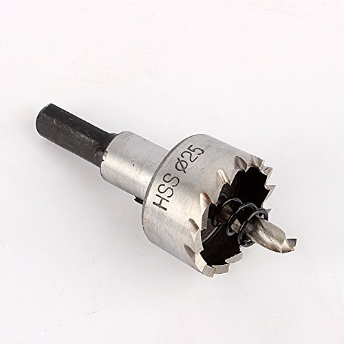 UPALDHOU 1 "Lochsäge, 25-mm-Lochschneider mit Federbelasteten Pilotbohrgeräten für Edelstahl, Metall, Eisen UPALDHOU 1 "Lochsäge, 25-mm-Lochschneider mit Federbelasteten Pilotbohrgeräten für Edelstahl, Metall, Eisen von UPALDHOU