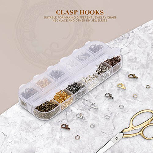 UPALDHOU DIY Lobster -Verschluss Langlebiger Haken für Schmuckherstellung und -reparatur, Glattes Verschluss für Halsketten und Armbänder, 50 für Crafters Set von 50 UPALDHOU DIY Lobster -Verschluss Langlebiger Haken für Schmuckherstellung und -reparatur, Glattes Verschluss für Halsketten und Armbänder, 50 für Crafters Set von 50 von UPALDHOU