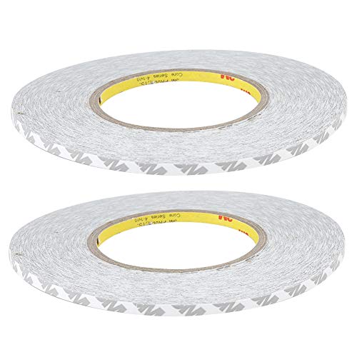 UPALDHOU Hochtemperaturbeständiges Doppelseitiges Klebeband 2 Mm/3 Mm/5, Langlebig für den LCD -Bildschirm des Telefons, Wartung von Mobiltelefonen, 2pcsset (Weiße doppelseitige Klebstoff 5 mm) von UPALDHOU