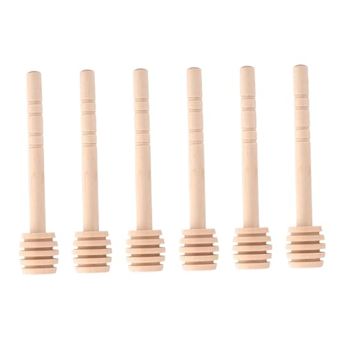 UPALDHOU Honey Dipper -Glas Abgabe Sammeln Rührende Stangenstab 50pcs Hölzerne Mini -Marmelade für den Heimgebrauch (Exquisit 10 cm) von UPALDHOU
