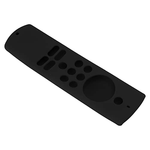 UPALDHOU Stoßdicht von Silikon Fernbedienungsschutzabdeckung mit Lanyard für Fire TV Stick Lite, Anti -Slip -Schutzhülle (BLACK) von UPALDHOU