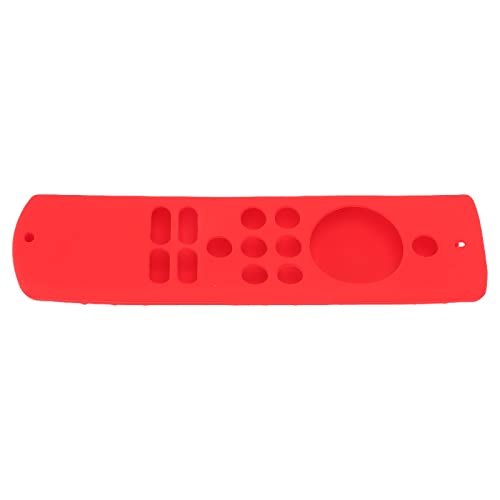 UPALDHOU Stoßdicht von Silikon Fernbedienungsschutzabdeckung mit Lanyard für Fire TV Stick Lite, Anti -Slip -Schutzhülle (Rotes Set) von UPALDHOU