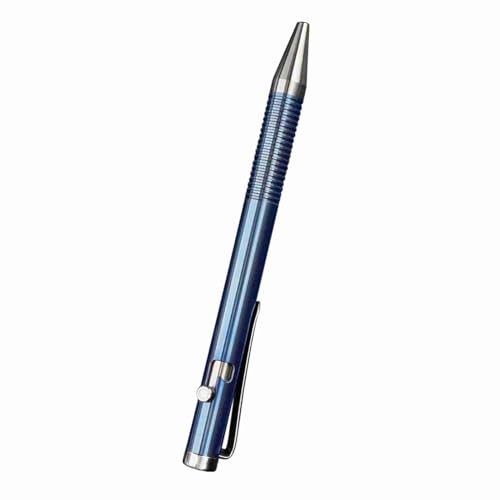 UPALDHOU Titanylow -Kugelschreiber, Super Starker Glattes Tipp Nonslip Stift Pocket Clamp/Holder, Ideal für Büro, Reisen, Wandern, Draußen (BLUE) von UPALDHOU