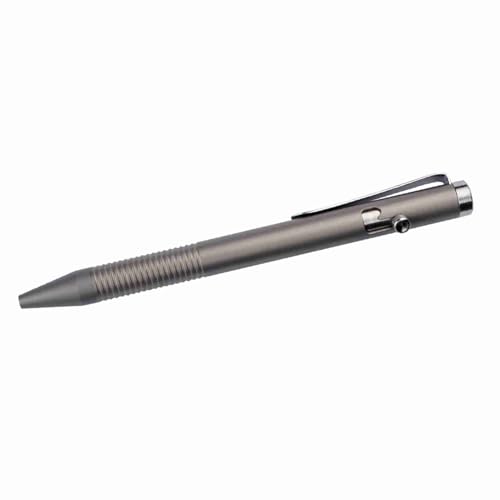 UPALDHOU Titanylow -Kugelschreiber, Super Starker Glattes Tipp Nonslip Stift Pocket Clamp/Holder, Ideal für Büro, Reisen, Wandern, Draußen (GREY) von UPALDHOU