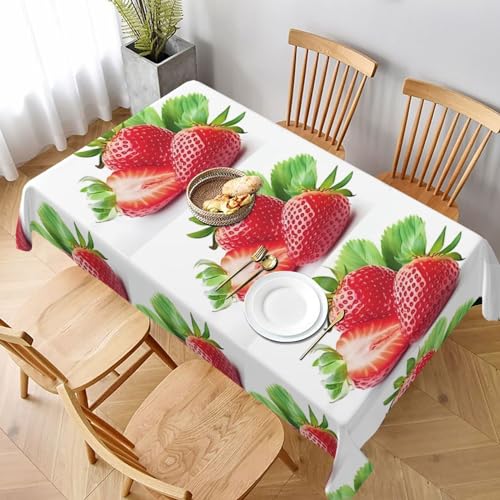 UPIKIT Erdbeere Tischdecke, waschbar, wiederverwendbar, rechteckig, 152 x 228 cm, für drinnen und draußen, Restaurant, Küche, Hochzeit, Party, 1 Stück UPIKIT Erdbeere Tischdecke, waschbar, wiederverwendbar, rechteckig, 152 x 228 cm, für drinnen und draußen, Restaurant, Küche, Hochzeit, Party, 1 Stück von UPIKIT