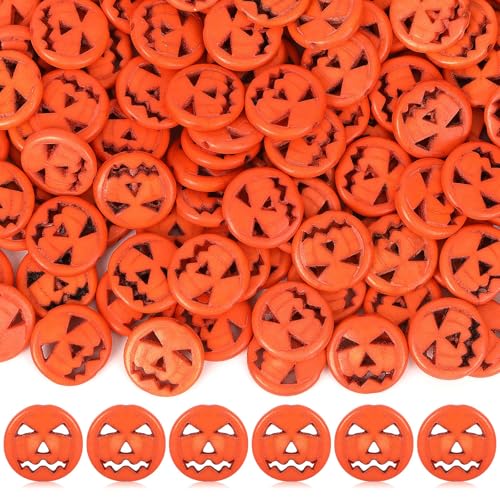 UPINS 100 Stück Halloween-Kürbis-Jack-Perlen, Herbst-Halloween, DIY-Armband, Halskette, Ohrringe, Bastelzubehör für Schmuckherstellung UPINS 100 Stück Halloween-Kürbis-Jack-Perlen, Herbst-Halloween, DIY-Armband, Halskette, Ohrringe, Bastelzubehör für Schmuckherstellung von UPINS