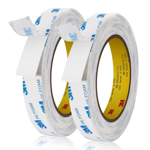 UPINS 3M Doppelseitiges Klebeband, 2 Rollen 5m Doppelseitiges Schaumstoff Klebebänder 1cm x 5m Wasserdichtes Starkes Klebeband Schaumstoffband Streifen für Haus Büro Basteln UPINS 3M Doppelseitiges Klebeband, 2 Rollen 5m Doppelseitiges Schaumstoff Klebebänder 1cm x 5m Wasserdichtes Starkes Klebeband Schaumstoffband Streifen für Haus Büro Basteln von UPINS