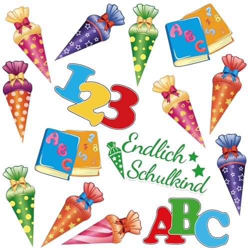 UPINS 40 Stück Streudeko Einschulung Deko, Einschulung Konfetti Glänzend Bunt Zuckertüten ABC Schultüte 123 Schulanfang Deko für Mädchen Junge Tischdeko Einschulung Schulkind Deko UPINS 40 Stück Streudeko Einschulung Deko, Einschulung Konfetti Glänzend Bunt Zuckertüten ABC Schultüte 123 Schulanfang Deko für Mädchen Junge Tischdeko Einschulung Schulkind Deko von UPINS