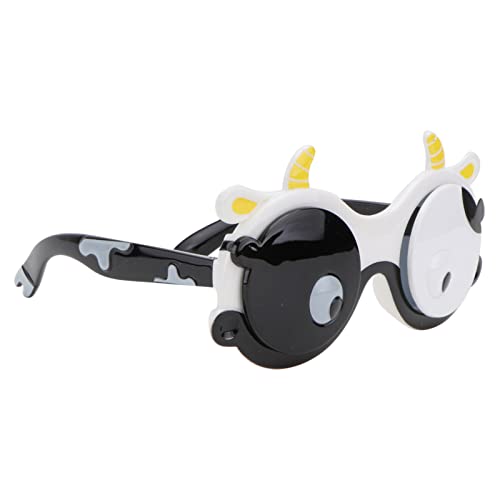 UPKOCH 1 Paar Aus Silikon Weihnachtsdeko Brille Mit Kuhmuster Festival-requisiten Mode Sonnenbrillen Brille Black Takt von UPKOCH