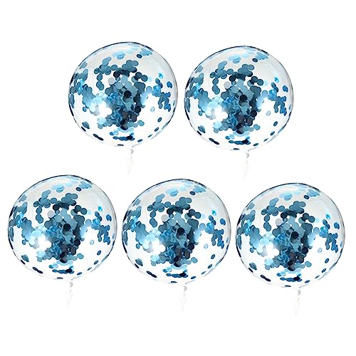 UPKOCH 1 Satz 5 Stück Pailletten Konfetti -Bälle transparenter Ballon Hochzeitsballon Geburtstagsballon Hochzeitsdekoration runde Luftballons transparente Luftballons Partyballon PVC Blau UPKOCH 1 Satz 5 Stück Pailletten Konfetti -Bälle transparenter Ballon Hochzeitsballon Geburtstagsballon Hochzeitsdekoration runde Luftballons transparente Luftballons Partyballon PVC Blau von UPKOCH