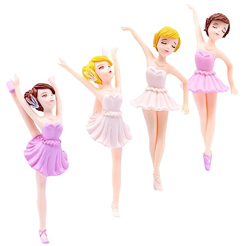 UPKOCH 1 Satz Ballerina-mädchen-ornamente Ballettpuppe Ballerina -figur Mini Favorisieren Aufdecken Dame Rosa Mädchenfigur Kuchendekor Prinzessin Cupcake Topper Dessert-topper Pvc 4 Stück UPKOCH 1 Satz Ballerina-mädchen-ornamente Ballettpuppe Ballerina -figur Mini Favorisieren Aufdecken Dame Rosa Mädchenfigur Kuchendekor Prinzessin Cupcake Topper Dessert-topper Pvc 4 Stück von UPKOCH