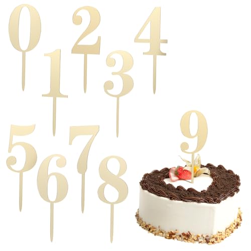 UPKOCH Vielseitige Kuchenstäbchen Mit Zahlen Von 0–9 Acryl-kuchenaufsatz Dekorationen Für Geburtstagsfeiern UPKOCH Vielseitige Kuchenstäbchen Mit Zahlen Von 0–9 Acryl-kuchenaufsatz Dekorationen Für Geburtstagsfeiern von UPKOCH