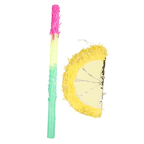 UPKOCH 1 Satz Limonen Piñata für Kindergeburtstag mit Schlagstock Partydekoration für Sommerfeiern Geburtstagsfeiern und Fiestas Handgefertigt aus Aluminiumfolie Süßes Fruchtförmiges UPKOCH 1 Satz Limonen Piñata für Kindergeburtstag mit Schlagstock Partydekoration für Sommerfeiern Geburtstagsfeiern und Fiestas Handgefertigt aus Aluminiumfolie Süßes Fruchtförmiges von UPKOCH