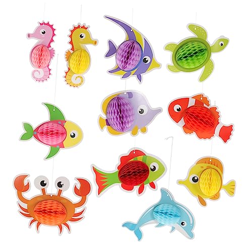 UPKOCH Set Mit Wabentier-Ornamenten 3D-Meerestier- Partyzubehör Für Jungen Und Mädchen Geburtstagsdekoration UPKOCH Set Mit Wabentier-Ornamenten 3D-Meerestier- Partyzubehör Für Jungen Und Mädchen Geburtstagsdekoration von UPKOCH