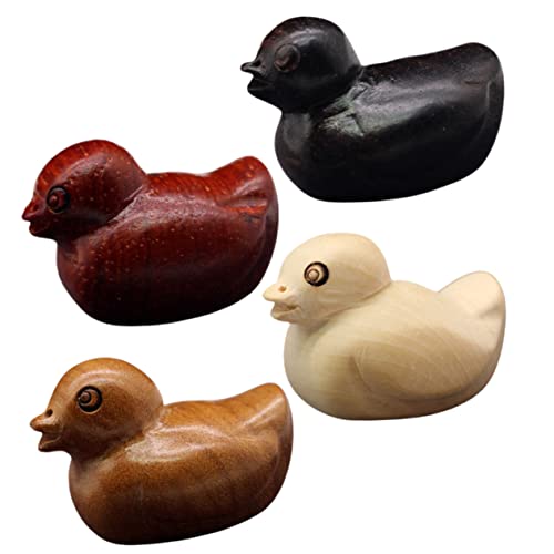 UPKOCH 1 Satz Mini Holzfiguren Handgefertigte Tiercharms Verschiedenen Holzarten Für Diy Bastelprojekte Geburtstagsdekoration Und Für Holzliebhaber 4 Stück von UPKOCH