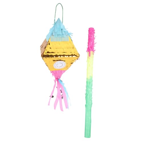 UPKOCH 1 Satz Pinata- Kinderpinata Rauten-Piñata- lustiges Piñata- Pinata-Hit- Outdoor- für Party-Tools Piñata für Papier Bunt von UPKOCH